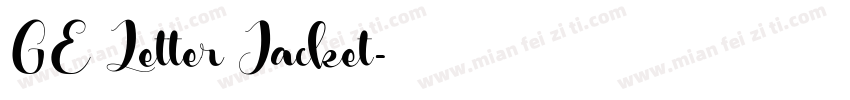 GE Letter Jacket字体转换